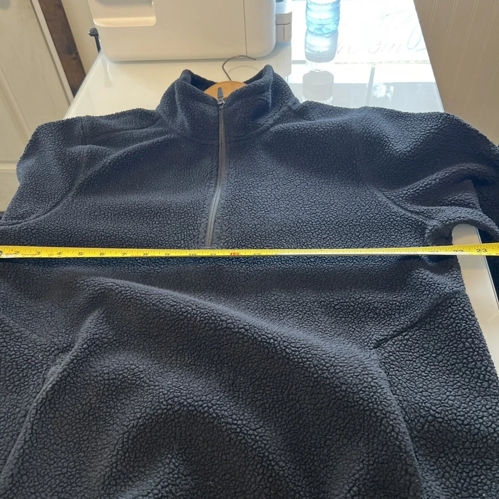Cuts 1/4‎ Zip Men's Black Large Fleece Polartec Minalmalist
